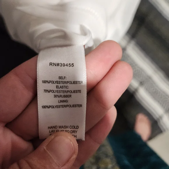 WOW Couture Strapless White and Silver Dress - Picture 6 of 6